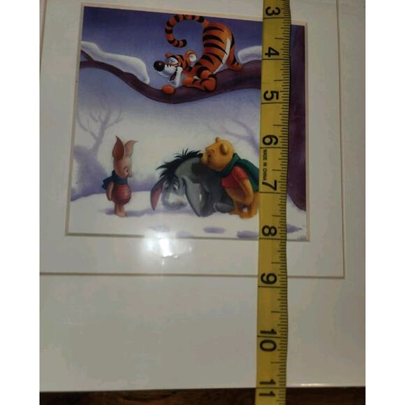 Lot 4 Winnie the Pooh Seasons Matted Art Prints 11x8 Disney Tigger Piglet Eeyore - Picture 3 of 8